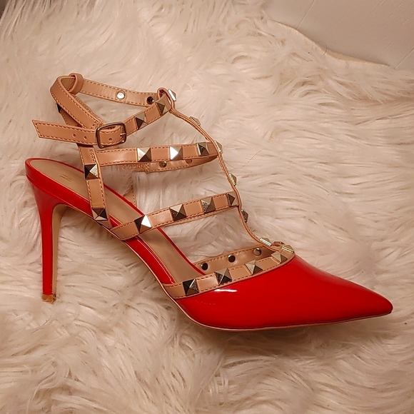 Mix No. 6 Studded Point Toe High Heels 9.5 - Picture 3 of 16